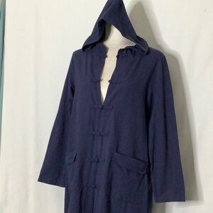 Romacci 100% Cotton Frog Button Robe Size S